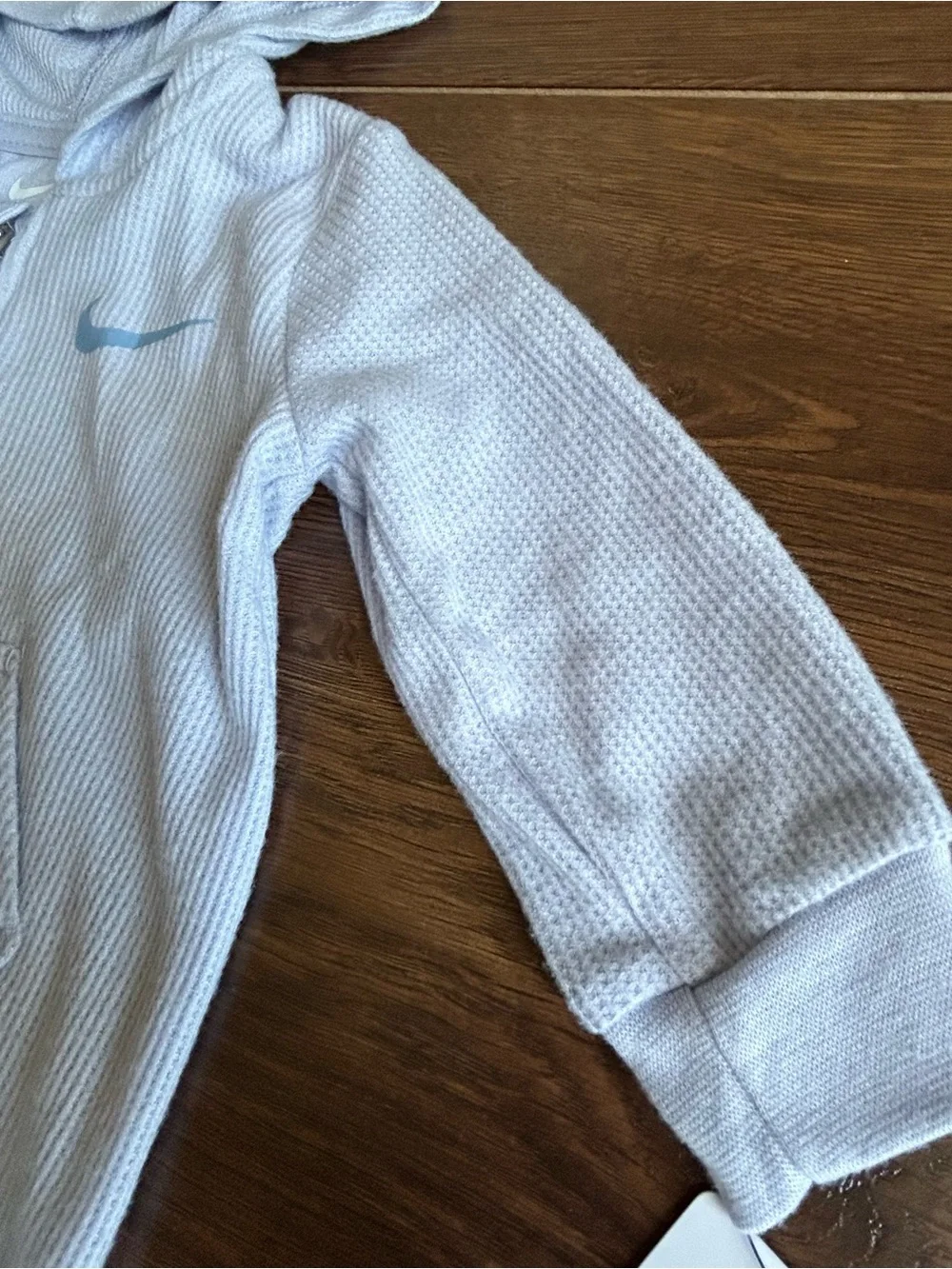 Nike Hooded Romper Waffle Knit Ghost Light Purple 6m